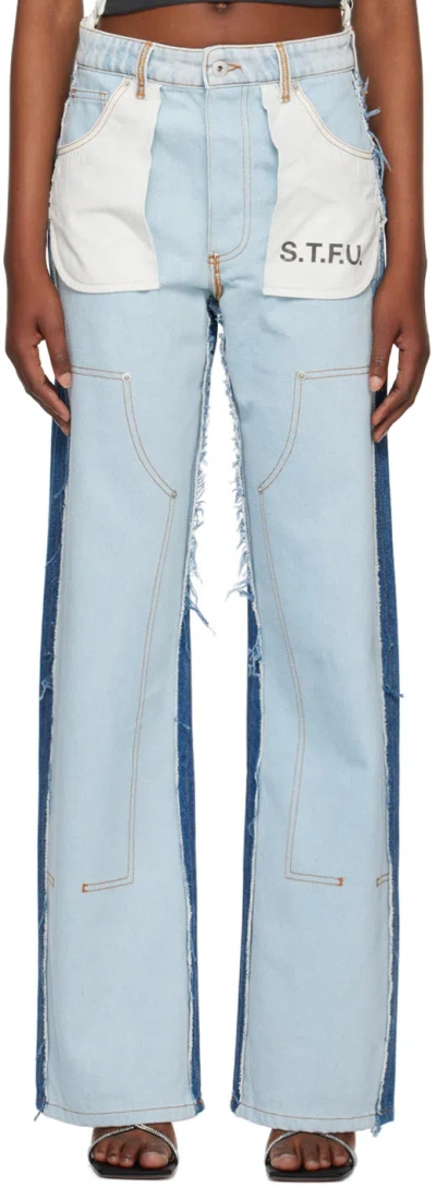Heron Preston Mid-rise Panelled Jeans