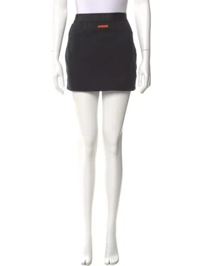 Pre-owned Heron Preston Mini Skirt In Black