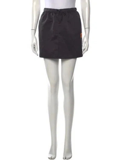 Pre-owned Heron Preston Mini Skirt In Black