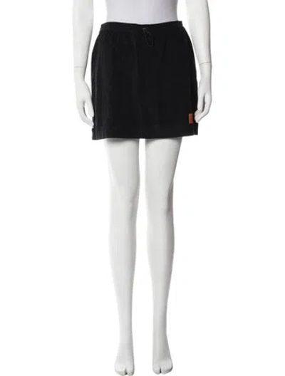 Pre-owned Heron Preston Mini Skirt In Black