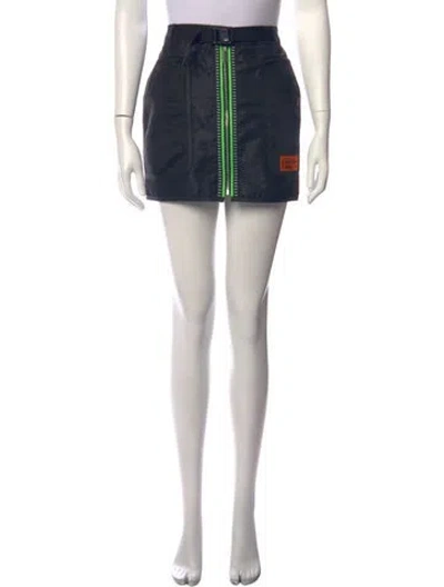Pre-owned Heron Preston Mini Skirt In Black