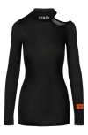 Heron Preston Hpny Emb Cut Shoulder Top In Black