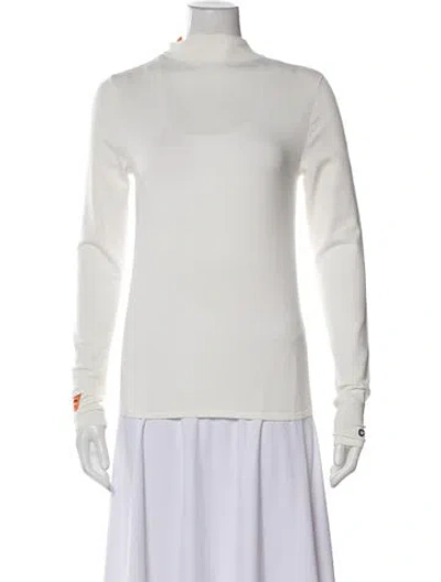 Pre-owned Heron Preston Mock Neck Sweater W/ Tags In Neutral