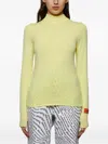 Heron Preston Mockneck Graphic Top In Yellow
