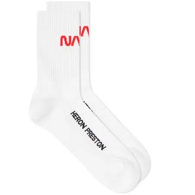 Heron Preston Nasa Logo Long Socks