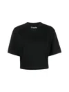 Heron Preston Ctnmb Cropped Cotton Jersey T-shirt In Black
