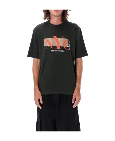 Heron Preston Nyc Censored Crewneck T-shirt In Black