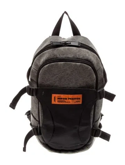 Pre-owned Heron Preston Nylon Backpack In Multi