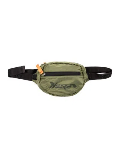 Pre-owned Heron Preston Nylon Belt Bag In Green