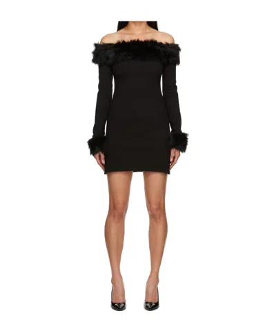 Heron Preston Off-shoulder Dress In Black