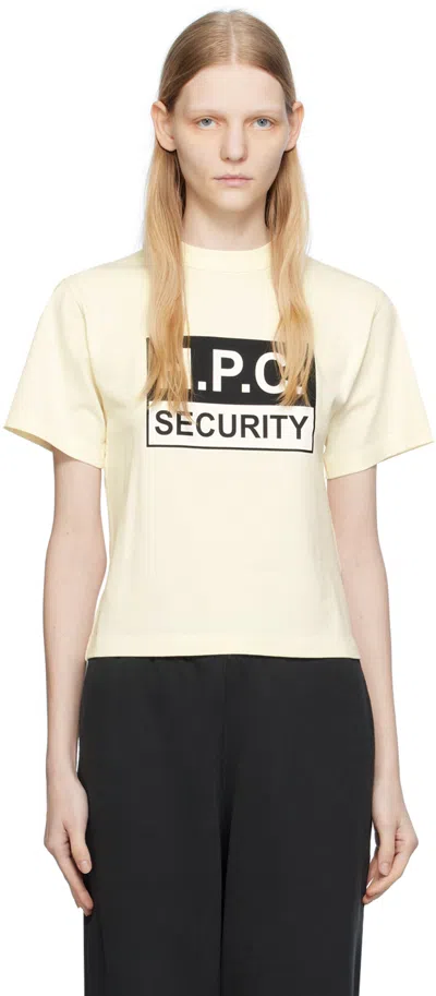 Heron Preston Off-white 'h.p.c. Security' T-shirt In Ivory Black