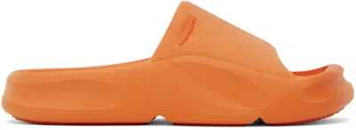 Heron Preston Orange Eco Molded Slides In Carrot