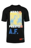 Heron Preston A. F. Authorized Oversized T-shirt In Black