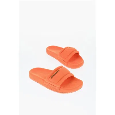 Heron Preston Padded Fabric Sandals With Logo