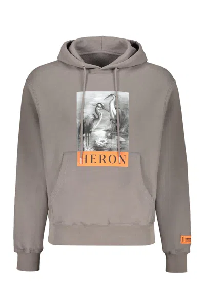 Heron Preston Printed Cotton Sweatshirt In Grey