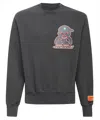 Heron Preston Printed Cotton Sweatshirt In Grey