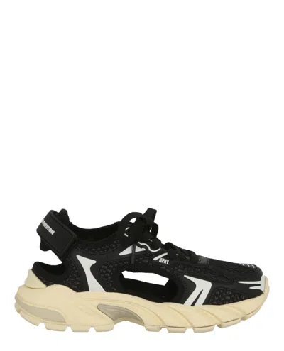 Heron Preston Puzzle Couture Low-top Sneakers In Black