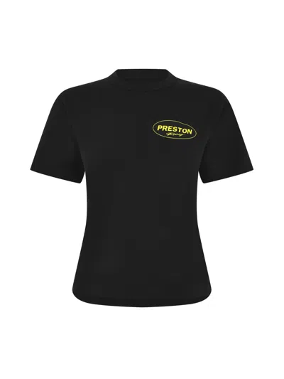 Heron Preston Logo Printed Crewneck T-shirt In Black