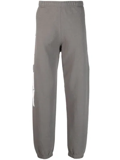 Heron Preston Logo-print Cotton Track Pants In Grey