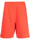 Heron Preston Reg Hpny-print Track Shorts In Orange