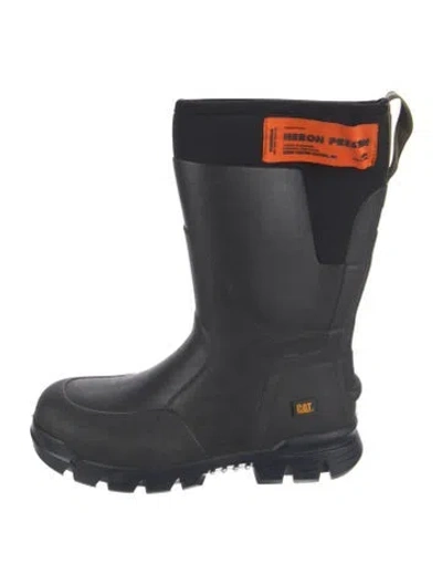 Pre-owned Heron Preston Rubber Boots In Blue