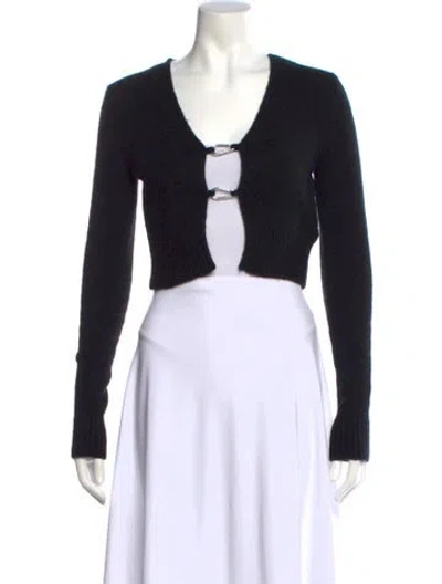 Pre-owned Heron Preston Scoop Neck Sweater In Black