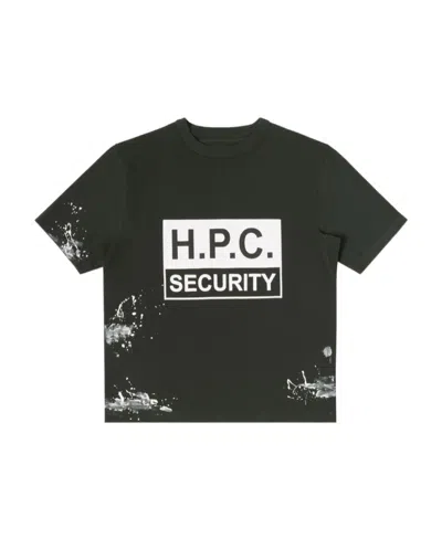 Heron Preston Security Logo-print Cotton T-shirt In Black
