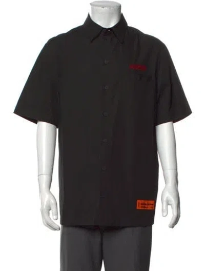 Pre-owned Heron Preston Short Sleeve Shirt In Black