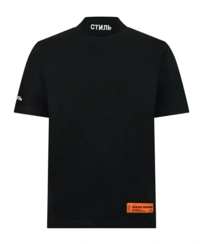 Heron Preston Short Sleeve T-shirt In Black