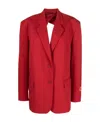 Heron Preston Single-breasted Two-button Blazer In Red