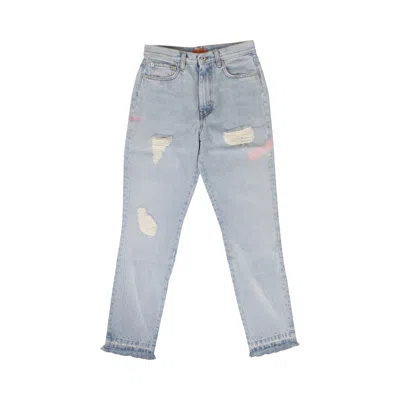 Pre-owned Heron Preston Slim Denim 'light Blue' | Women's Size 26