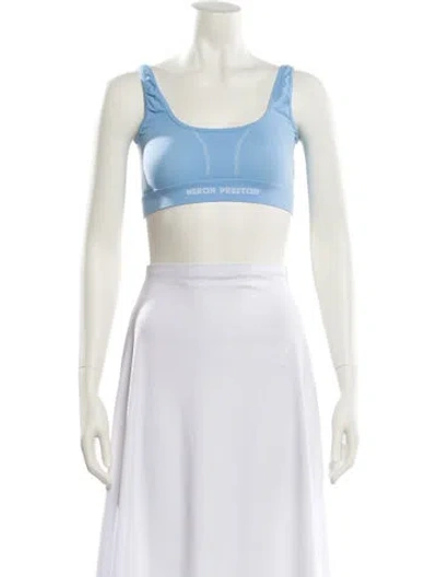 Pre-owned Heron Preston Square Neckline Sleeveless Crop Top W/ Tags In White