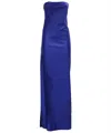 Heron Preston Strapless Dress In Blue