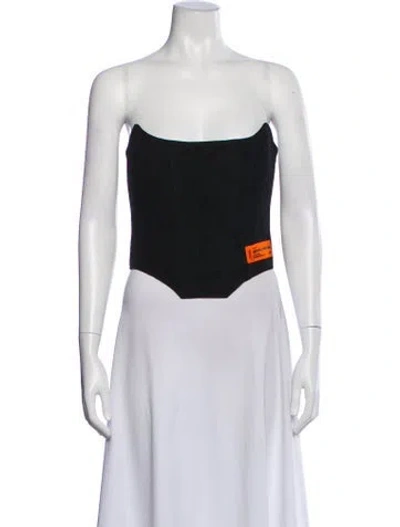 Pre-owned Heron Preston Strapless Top In Black