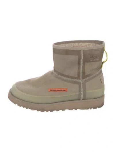 Pre-owned Heron Preston Suede Boots In Neutrals