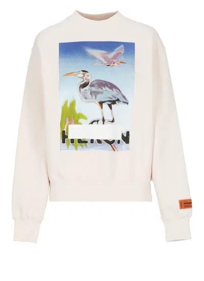 HERON PRESTON SWEATSHIRT WITH PRINT