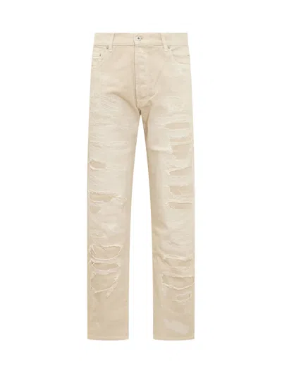 Heron Preston Tailored Cargo Pants With Five Pockets In Ivory