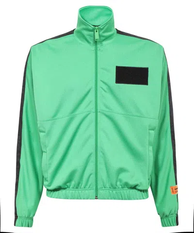 Heron Preston Techno Fabric Sweatshirt In Green