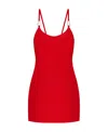Heron Preston Thin Shoulder Strap Dress In Red