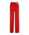 Heron Preston Cut-out Detail Straight-leg Trousers In Red