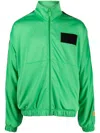 Heron Preston Tracktop Patch Logo Jacket In Grün
