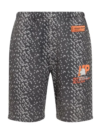 Heron Preston Trendy Polka Dot Cotton Shorts In Nero