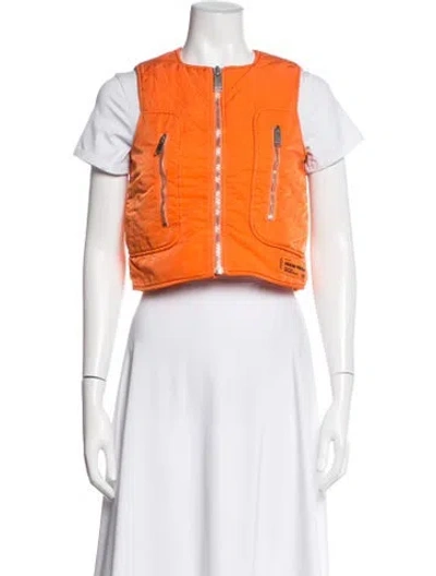 Pre-owned Heron Preston Vest In Orange
