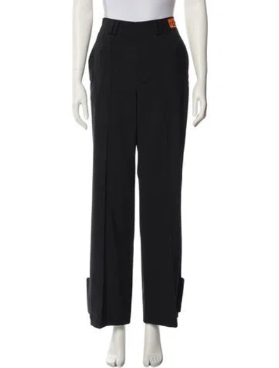 Pre-owned Heron Preston Wide Leg Pants In Blue