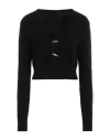 Heron Preston Open Front Long-sleeve Cardigan In Black