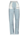 Heron Preston Blue Washed Insideout Carpenter Jeans In Blue