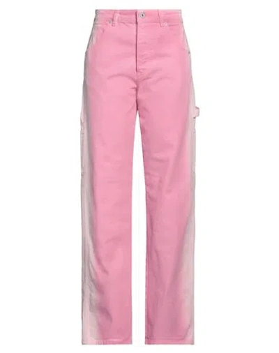 Heron Preston Woman Jeans Pink Size 27 Cotton