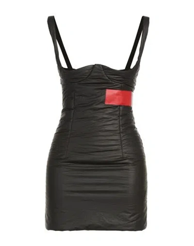 Heron Preston Woman Mini Dress Black Size 0 Polyurethane, Polypropylene
