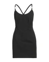 Heron Preston Black Solid Mini Dress In Black