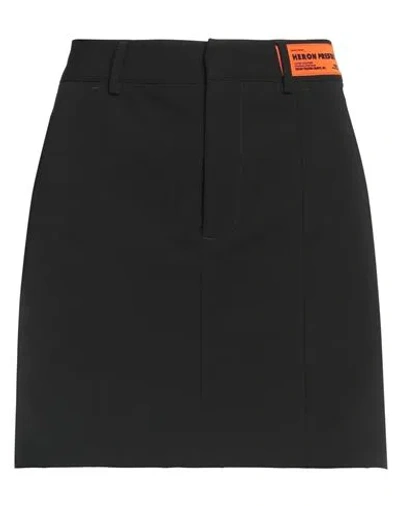 Heron Preston Woman Mini Skirt Black Size 4 Polyester, Viscose, Elastane